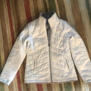 North face coat furry inside
